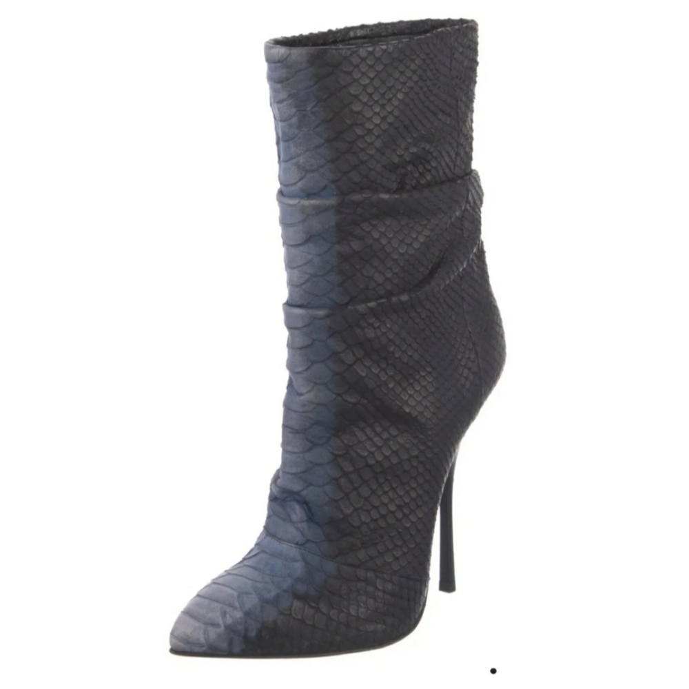 Giuseppe Zanotti Python Stiletto Ankle Boots - image 2